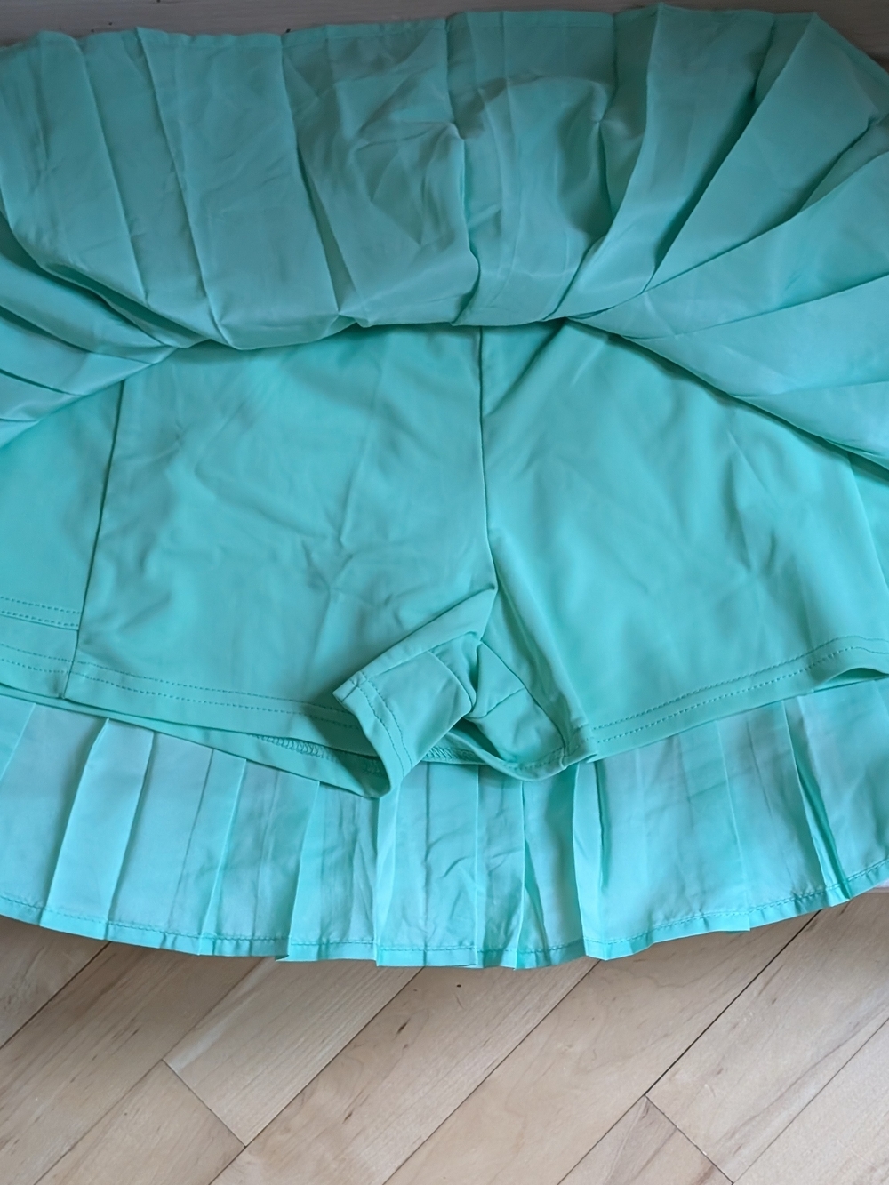 Altar'd State Mint Green Pleated Mini Dress - Picture 11 of 12